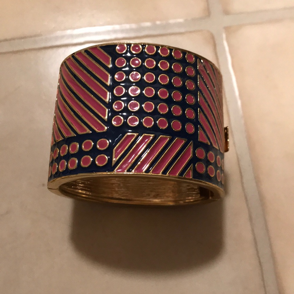 Banana Republic Blue and Pink Cuff Bracelet
